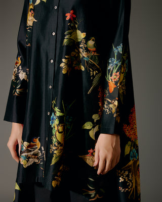 Black Flared Kurta And Pants by Balance By Rohit Bal available on Indiaspopup.com