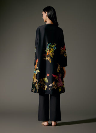 Black Flared Kurta And Pants by Balance By Rohit Bal available on Indiaspopup.com