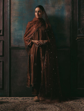 Kohinoor copper kurta set