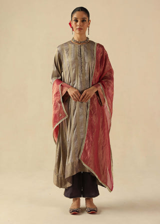 Gauhar silver kurta set