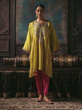 Parizad lime green kurta and pants