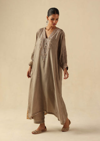 Saaz gold phiran and pants