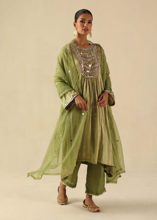 Naksh green kurta set