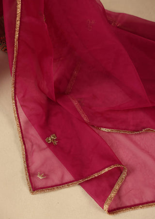 Jhoomar garnet kurta set