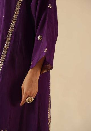 Arzoo purple kurta set