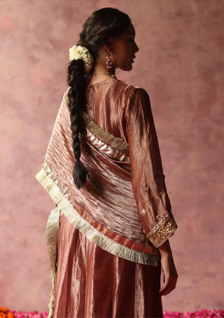 Begum Pret-Zaahra Pink Kurta Set-INDIASPOPUP.COM