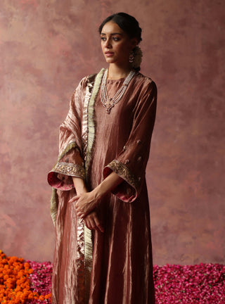 Begum Pret-Zaahra Pink Kurta Set-INDIASPOPUP.COM