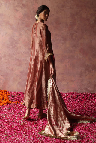 Begum Pret-Zaahra Pink Kurta Set-INDIASPOPUP.COM