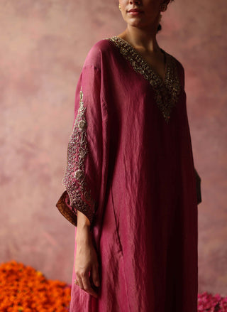 Begum Pret-Heer Pink Phiran Set-INDIASPOPUP.COM