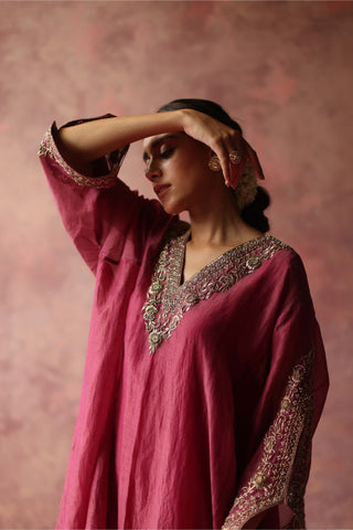 Begum Pret-Heer Pink Phiran Set-INDIASPOPUP.COM