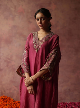Begum Pret-Heer Pink Phiran Set-INDIASPOPUP.COM