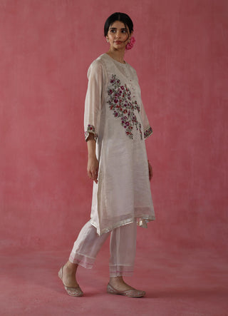 Phirni Ivory Kurta Set by Begum Pret available on Indiaspopup.com