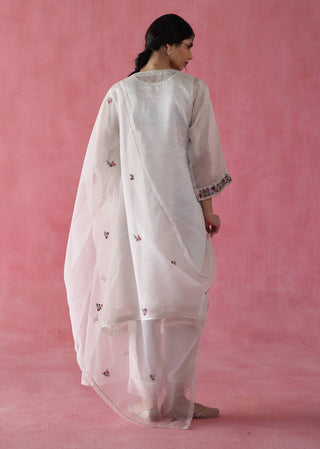 Phirni Ivory Kurta Set by Begum Pret available on Indiaspopup.com