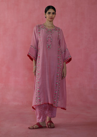 Kulfi Pink Kurta Set by Begum Pret available on Indiaspopup.com