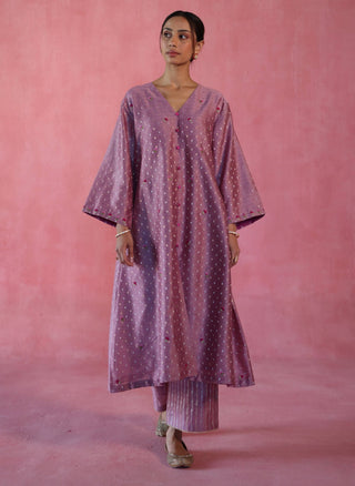 Zaafran Plum Kurta Set by Begum Pret available on Indiaspopup.com