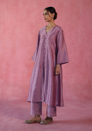 Zaafran Plum Kurta Set by Begum Pret available on Indiaspopup.com