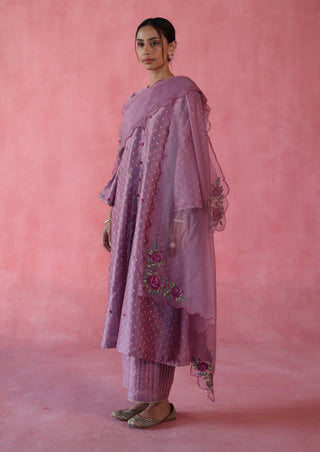 Zaafran Plum Kurta Set by Begum Pret available on Indiaspopup.com
