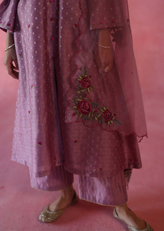 Zaafran Plum Kurta Set by Begum Pret available on Indiaspopup.com
