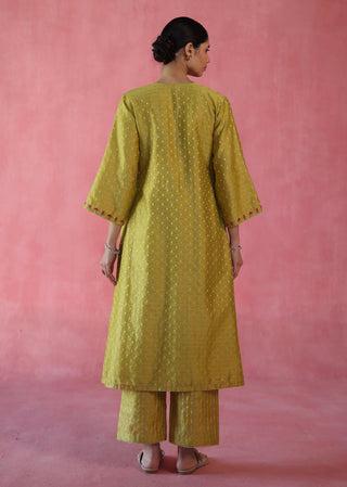 Zaafran Yellow Kurta Set by Begum Pret available on Indiaspopup.com
