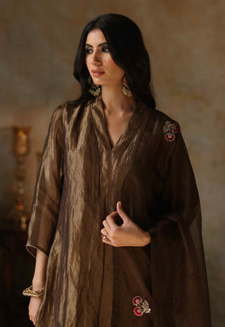 Begum Pret-Ayat Gold Kurta Set-INDIASPOPUP.COM