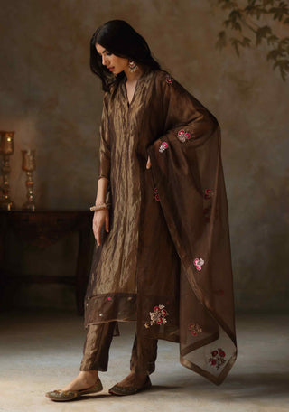 Begum Pret-Ayat Gold Kurta Set-INDIASPOPUP.COM