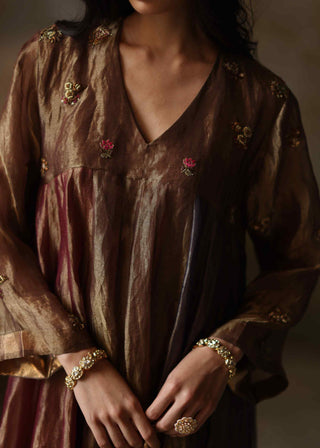 Begum Pret-Saanjh Zari Kurta Set-INDIASPOPUP.COM
