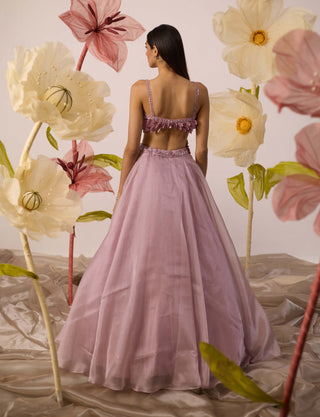 Bellflower Lavender Lehenga Set by Roqa available on Indiaspopup.com