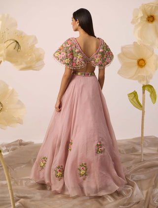 Buttercup Pink Lehenga Set by Roqa available on Indiaspopup.com
