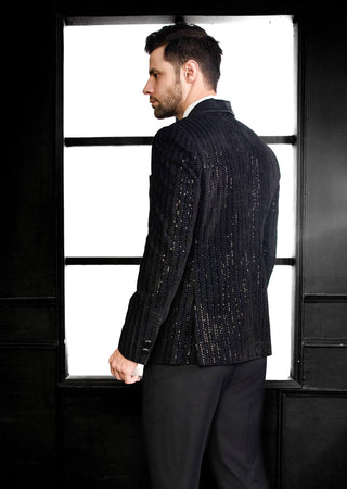 Black katdana tuxedo and pants