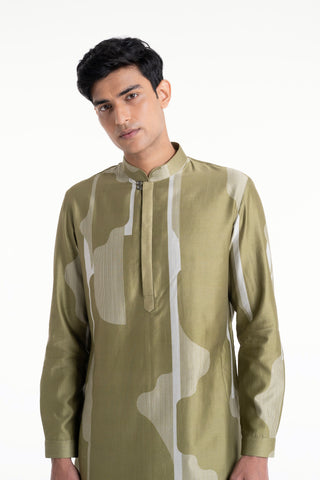 Fern printed classic kurta set