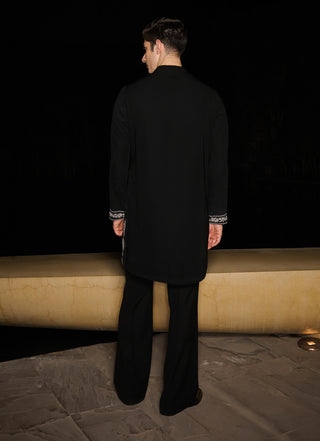 Slate black kurta and pants