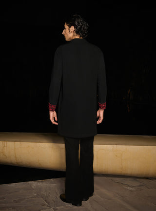 Ruby glint black kurta and pants