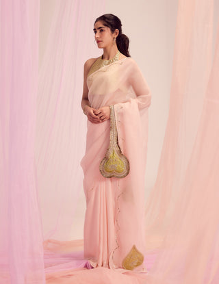 Hridaya pink sari
