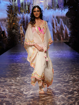 Gopi Vaid-Ivory Cotton Anya Kaftan-INDIASPOPUP.COM