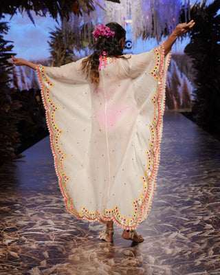 Gopi Vaid-Ivory Cotton Anya Kaftan-INDIASPOPUP.COM