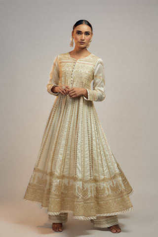 Gopi Vaid-White Suhana Anarkali And Pant-INDIASPOPUP.COM
