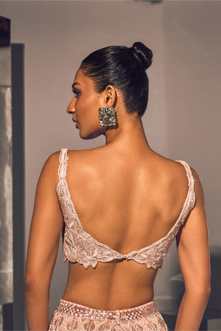 Ritika Mirchandani-Melike Pink Silver Lehenga Set-INDIASPOPUP.COM