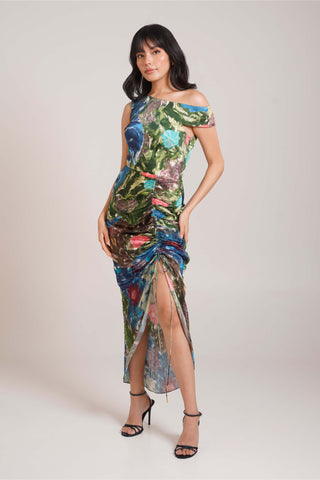 Gaia ruched dress