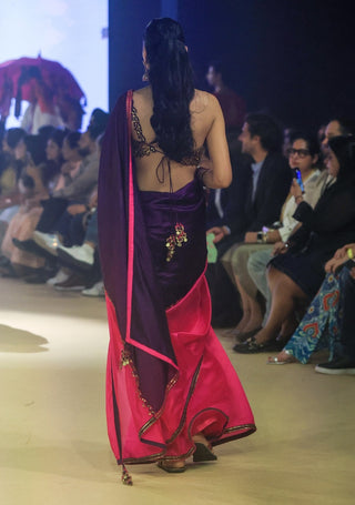 Punit Balana Baingani And Gulabi Classic Coin Sari And Blouse available on indiaspopup