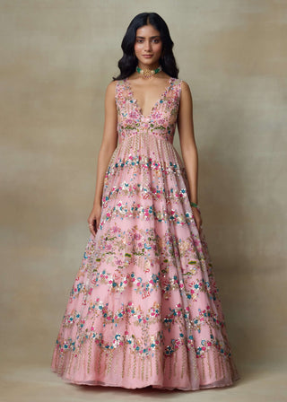 Dove flamingo pink gown