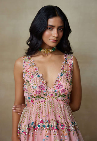 Dove flamingo pink gown