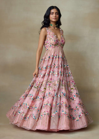 Dove flamingo pink gown