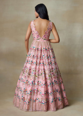 Dove flamingo pink gown