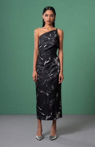 Onyx Foldover Dress by Advait available on Indiaspopup