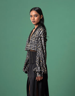 Sumi Black Top by Advait available on Indiaspopup