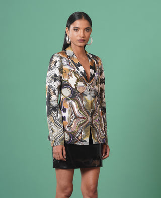Meiro Embroidered Blazer by Advait available on Indiaspopup