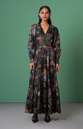 Kagé Tiered Dress by Advait available on Indiaspopup