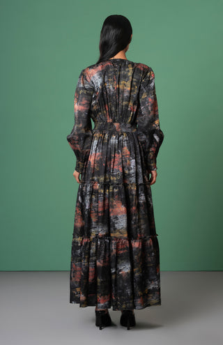 Kagé Tiered Dress by Advait available on Indiaspopup