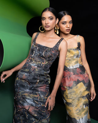 Ecru Fitted Dress by Advait available on Indiaspopup