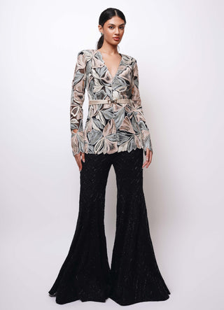 Nyx black pastel kurta and sharara set